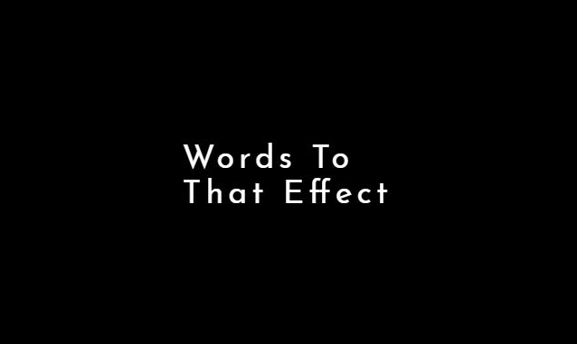 Words To That Effect on the New York City Podcast Network